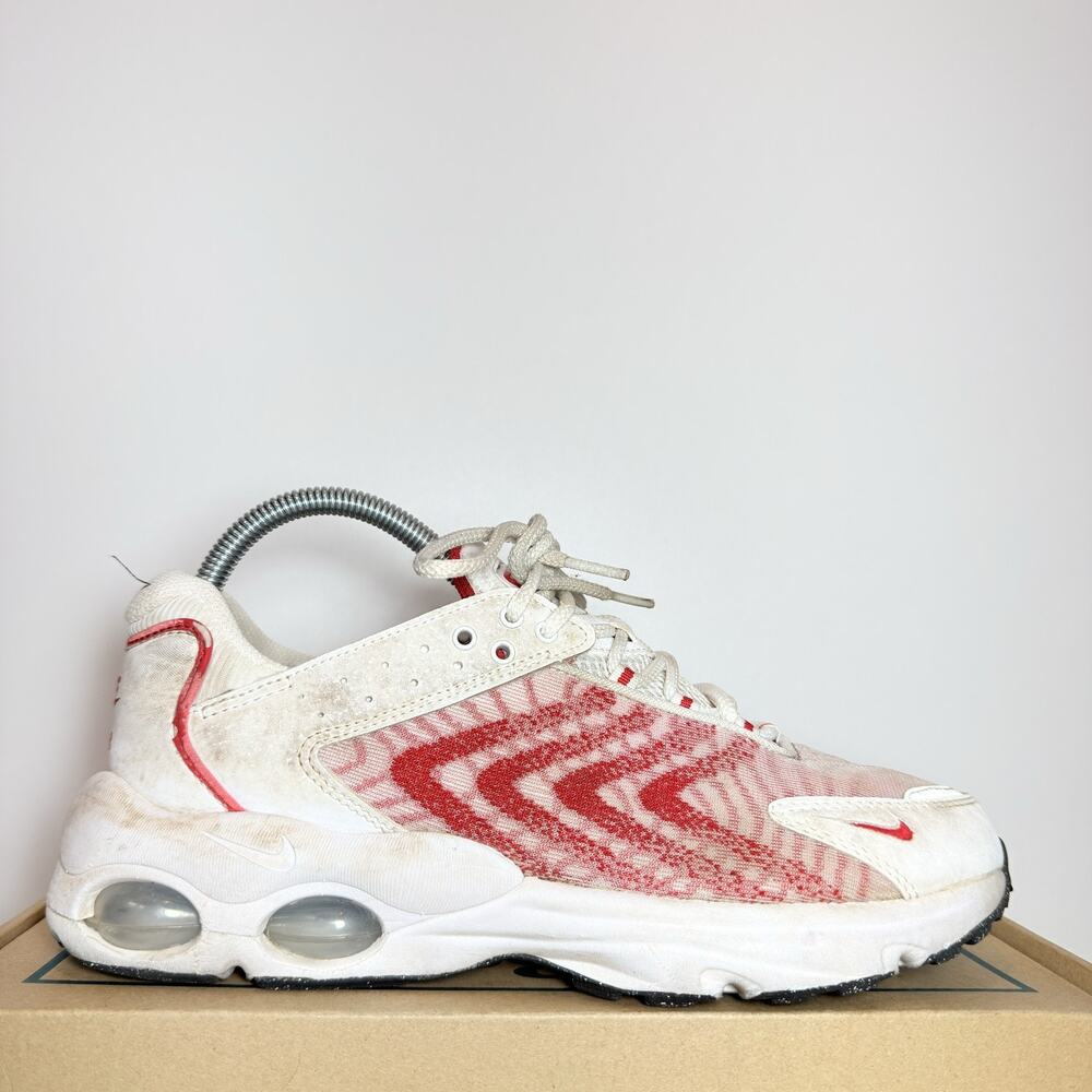 Nike Size 7Y Youth Air Max TW University Red White Running Shoes Daily Sneakers